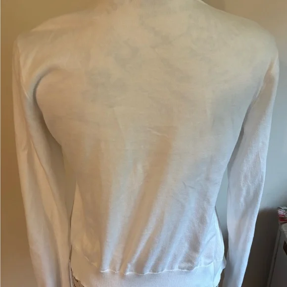 Ralph Lauren White Button-Up Cardigan - Picture 3 of 5